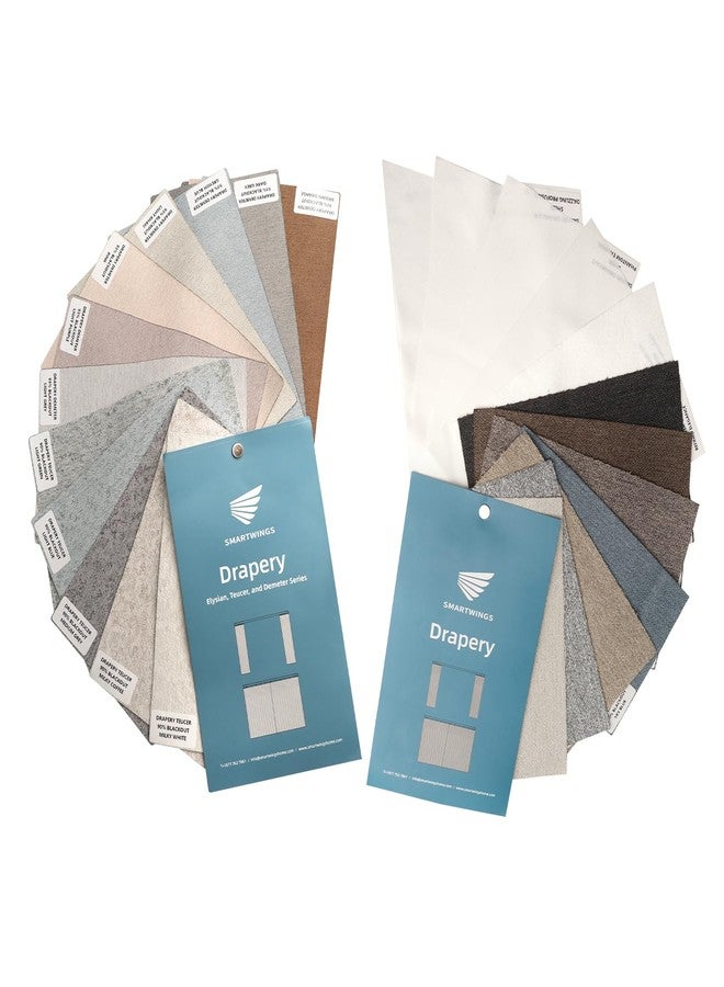 SmartWings Drapery Fabric Samples, for Custom Curtain Fabric Selection, Various Styles for Indoor Room, Multi Color - Image 1